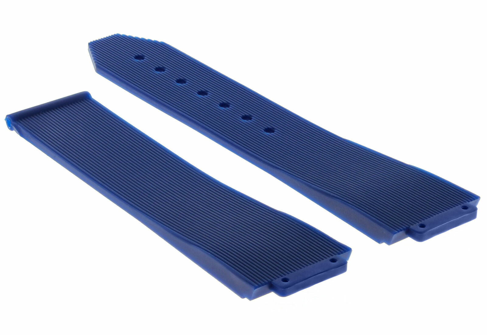 21MM RUBBER WATCH BAND FOR 38MM HUBLOT LADY WATCH 561 565 DEPLOYMENT CLASP BLUE