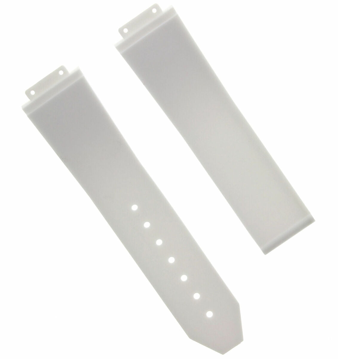 24MM RUBBER REPLACEMENT LINES TIRE BAND STRAP FOR 44-44.5-45MM H HUBLOT WHITE