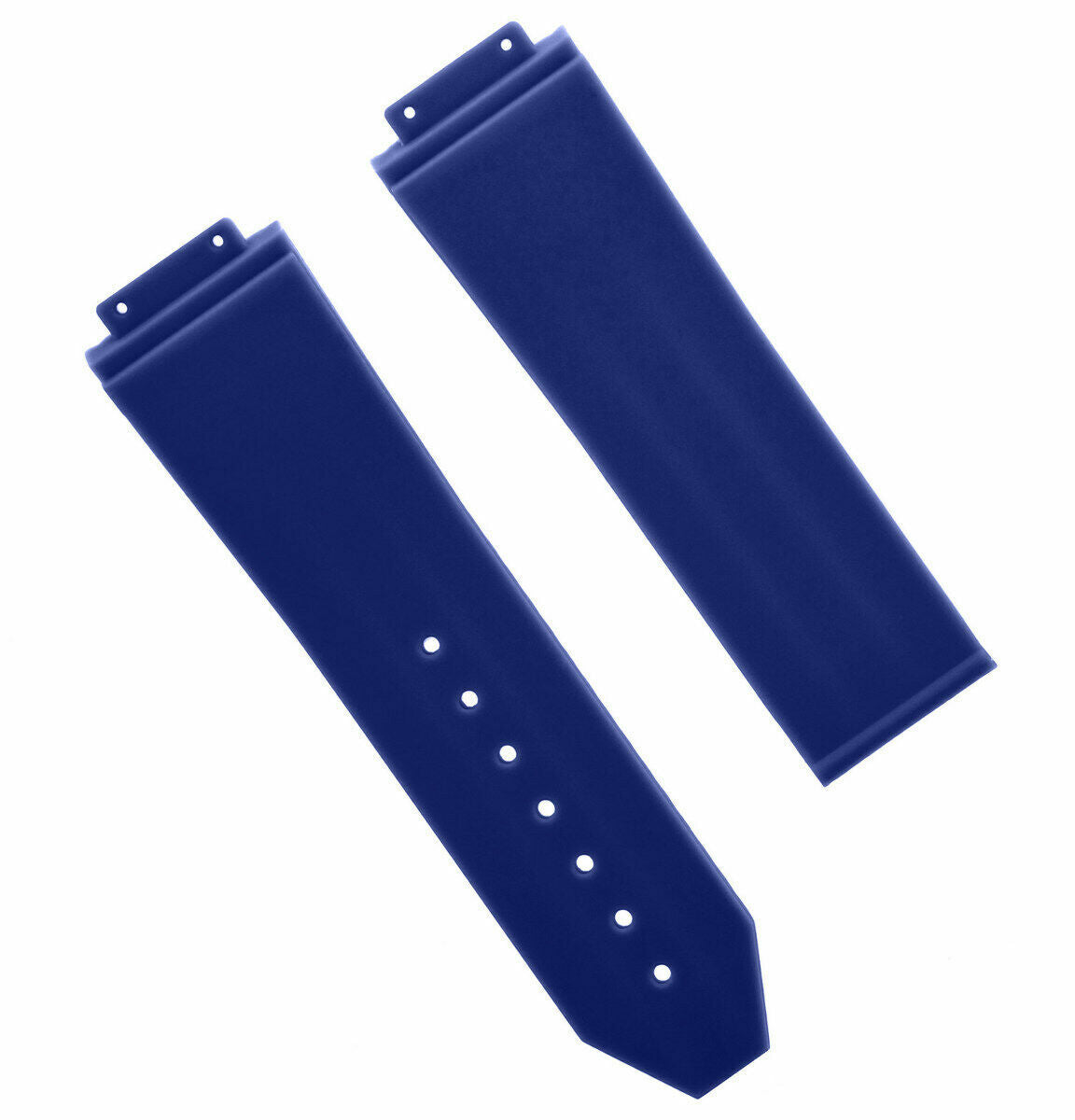 24MM TIRE RUBBER WATCH STRAP BAND FOR H 44-45MM HUBLOT BIG BANG SCREWDRIVER BLUE