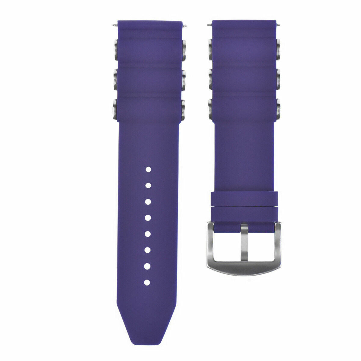 26MM SILICONE RUBBER WATCH DIVER FOR INVICTA 18202 1433 RUSSIAN DIVER PURPLE