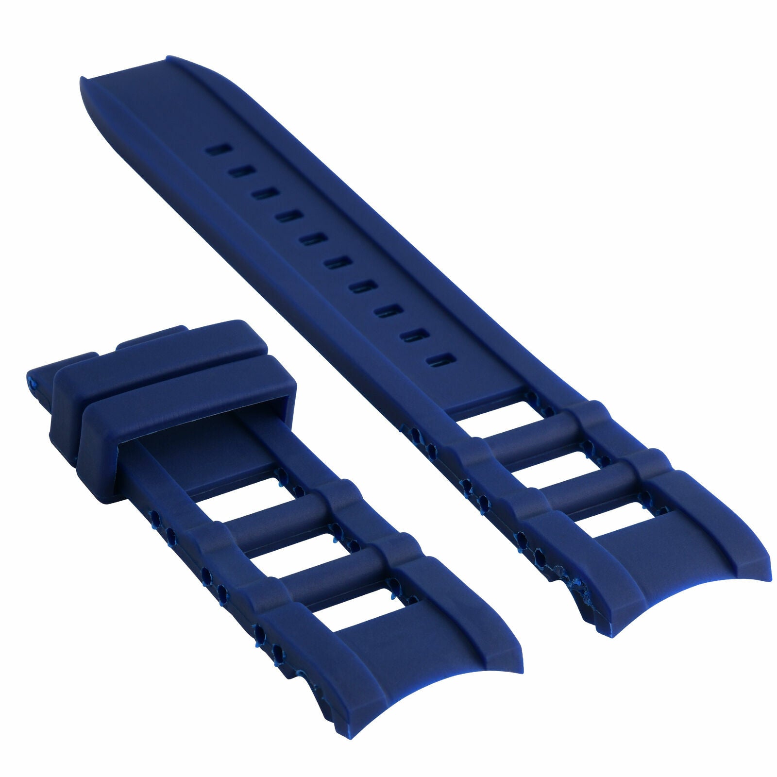 SILICONE RUBBER WATCH BAND STRAP FOR INVICTA I-FORCE 7423 12965 12966 12964 BLUE
