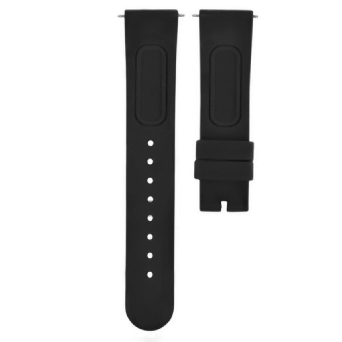 20MM SILICONE RUBBER WATCH BAND STRAP FOR TISSOT PRS516 PRC200 1853 RACING BLACK