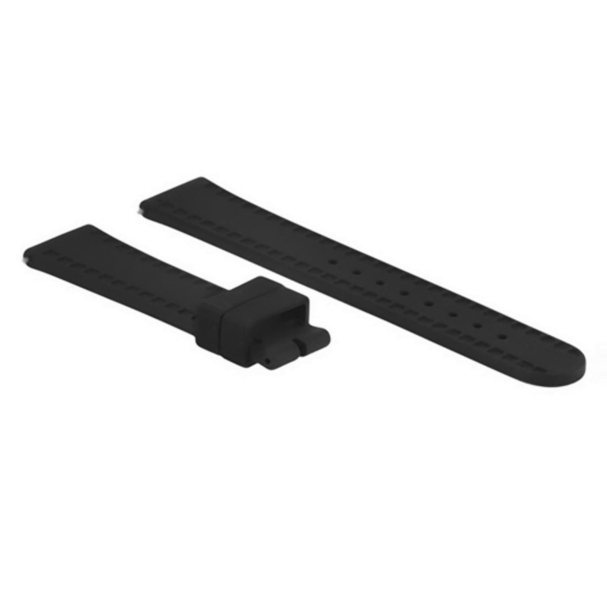 20MM SILICONE RUBBER WATCH BAND STRAP FOR TISSOT PRS516 PRC200 1853 RACING BLACK
