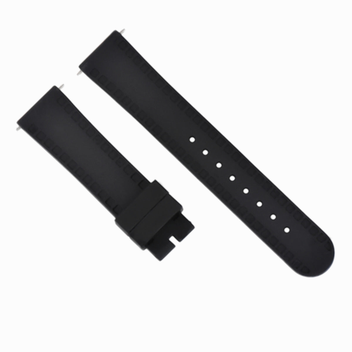 20MM SILICONE RUBBER WATCH BAND STRAP FOR TISSOT PRS516 PRC200 1853 RACING BLACK