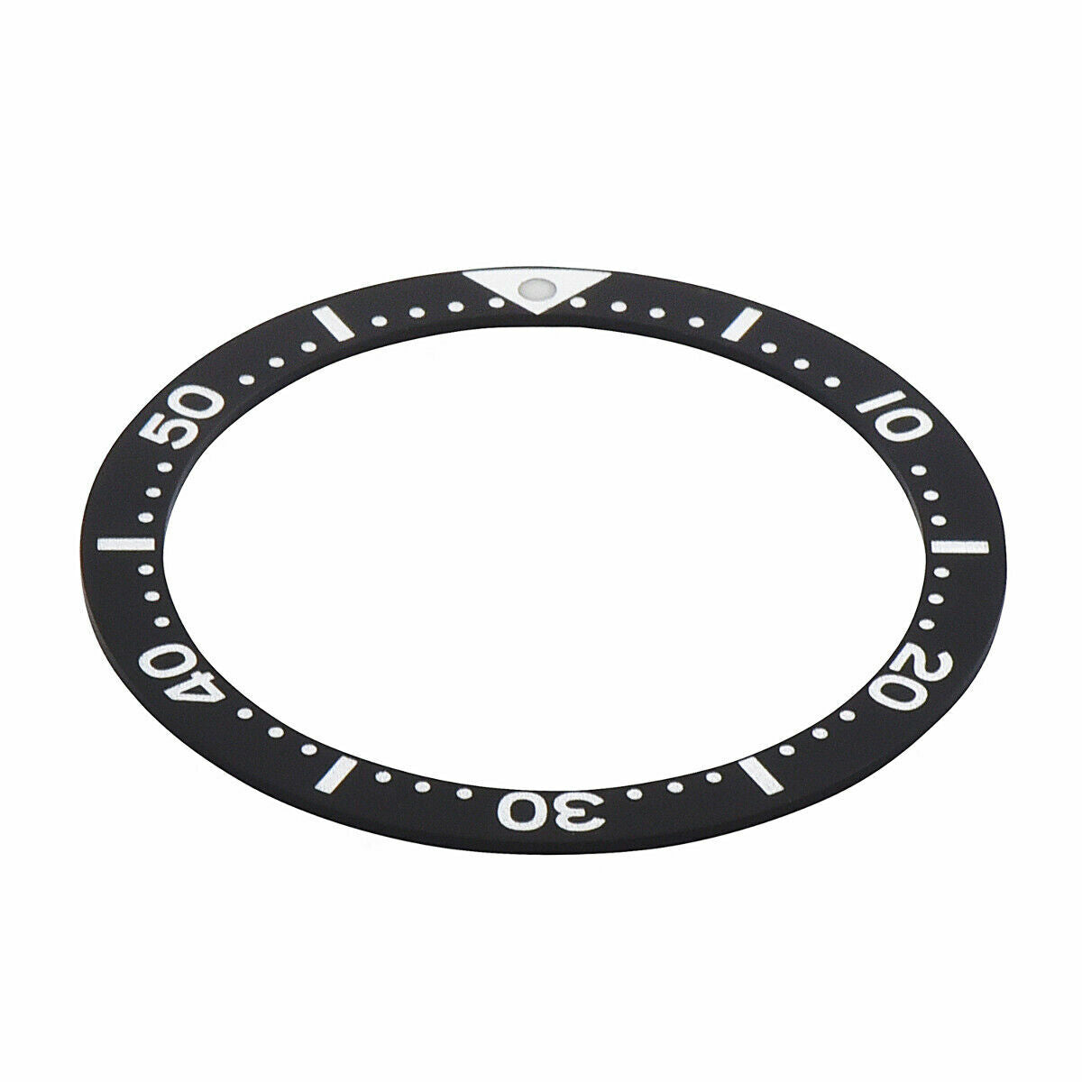 BEZEL INSERT FOR SEIKO DIVER WATCH SIZE 38.50MM X 31.50MM BLACK
