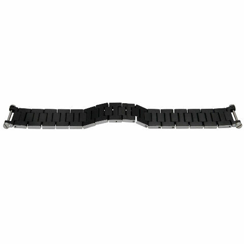 WATCH BAND SEATIMER FOR FIT 42MM CARTIER PASHA BRACELET W31077U2 3025 2790 BLACK