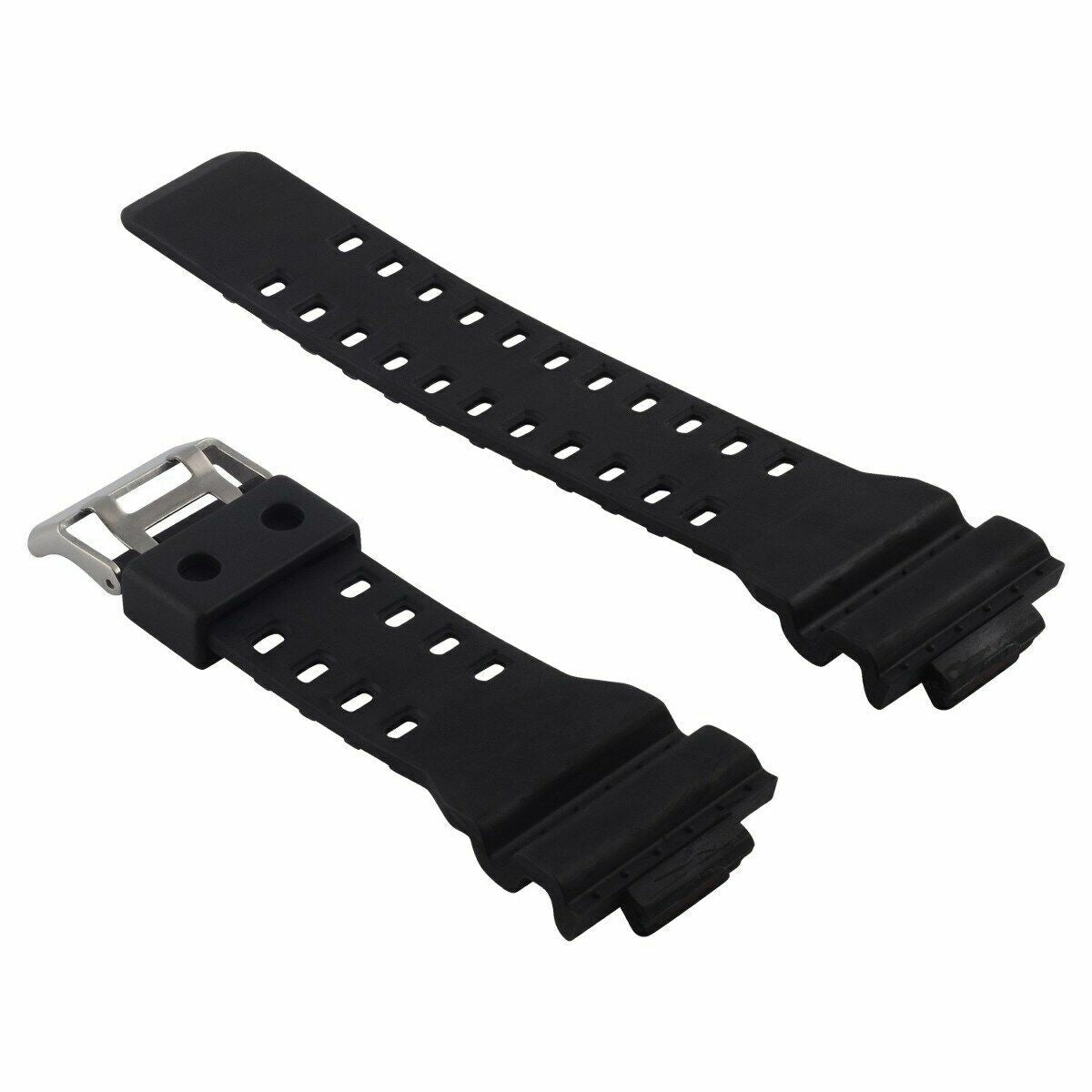 RUBBER WATCH BAND STRAP FOR CASIO G SHOCK GA-110 GA-120 GA-200 WATCH BLACK