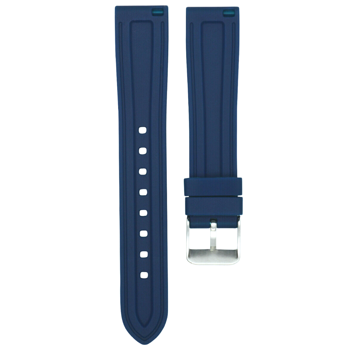 18MM RUBBER DIVER WATCH BAND STRAP FOR TAG HEUER FORMULA F1 AQUARACER WATCH BLUE