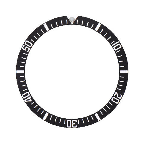BEZEL INSERT ALUMINUM FOR ROLEX SUBMARINER MILITARY 5517 BLACK TOP QUALITY