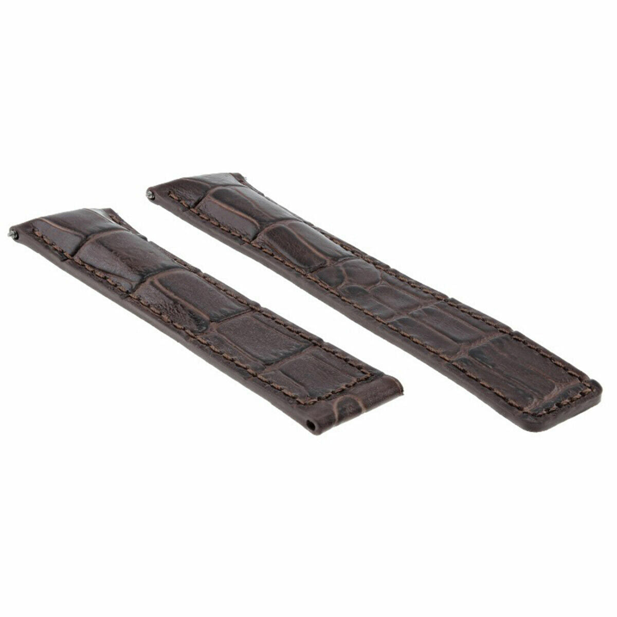 22MM LEATHER WATCH BAND STRAP CLASP FOR TAG HEUER CARERRA MONACO DARK BROWN