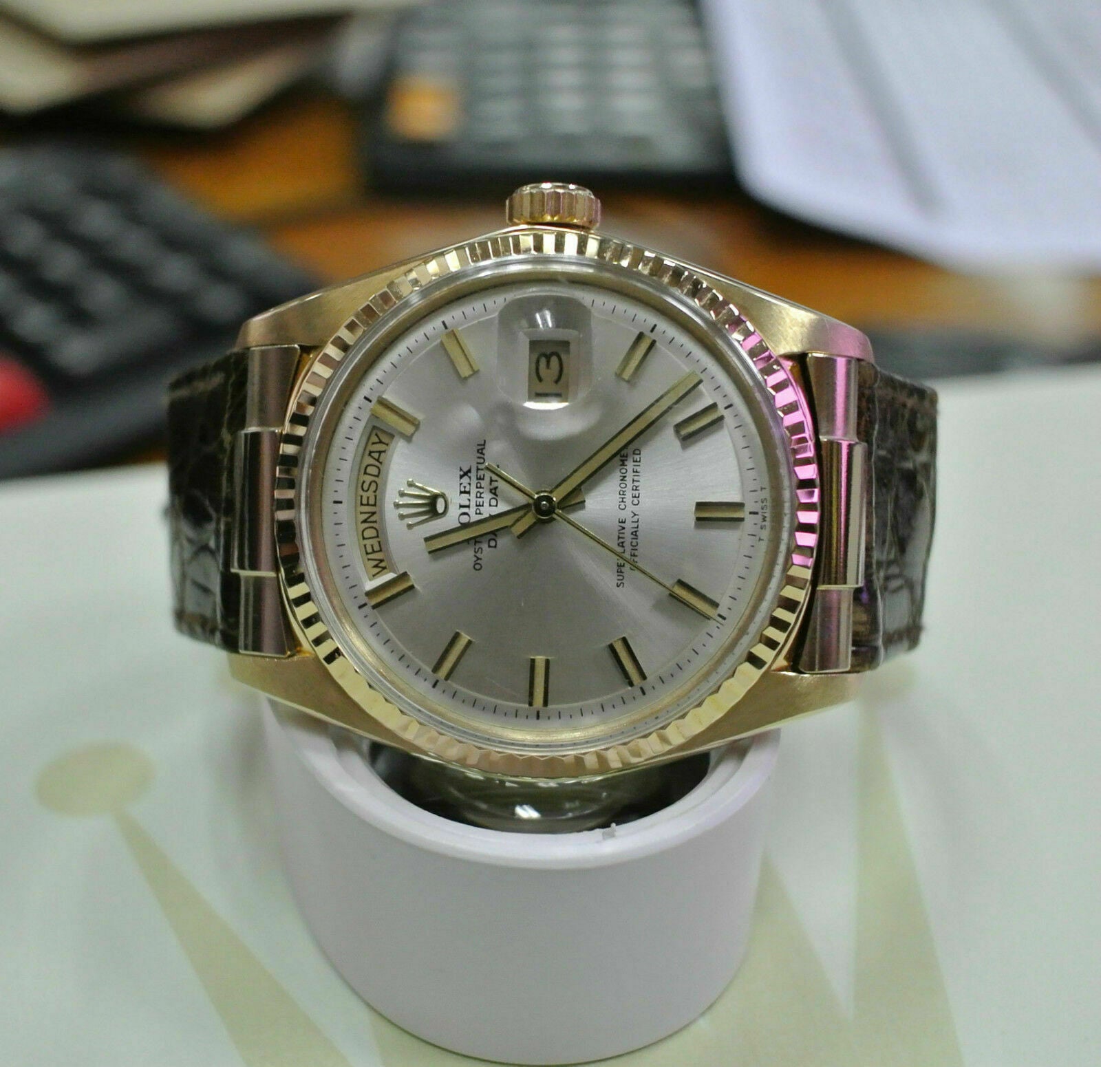 CUSTOM STRAP END PIECE FOR ROLEX PRESIDENT DAY DATE 1802 1803 1805 18038 T/TONE