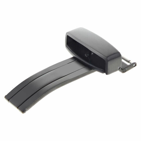 14MM DEPLOYMENT WATCH BUCKLE CLASP FOR LEATHER BAND STRAP WATCH BLACK PVD