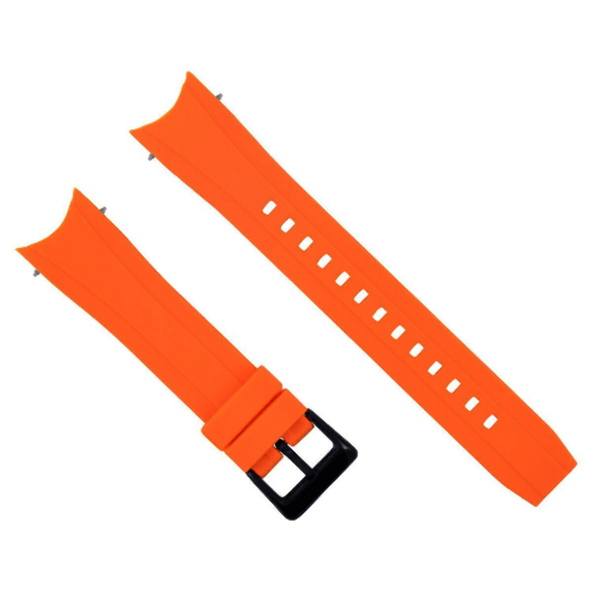 ECO-DRIVE RUBBER STRAP BAND FOR CITIZEN BN0088-03E,BJ2119-06E BJ2111-08E ORANGE