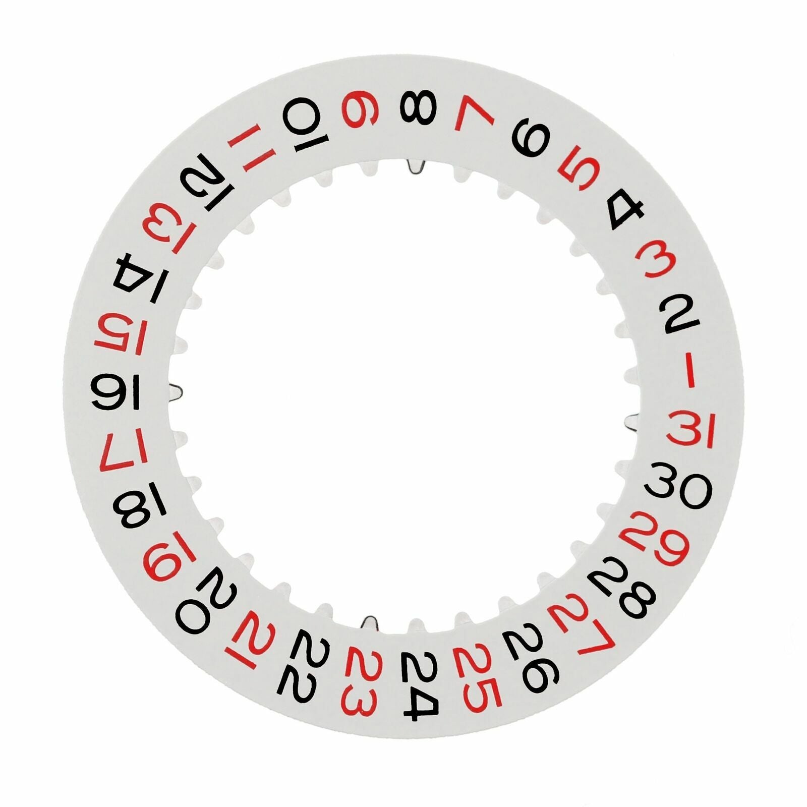 DATE DISC FOR ROLEX DATEJUST II 116233 116234 116263 116264 TURN-O-GRAPH RED/BLK