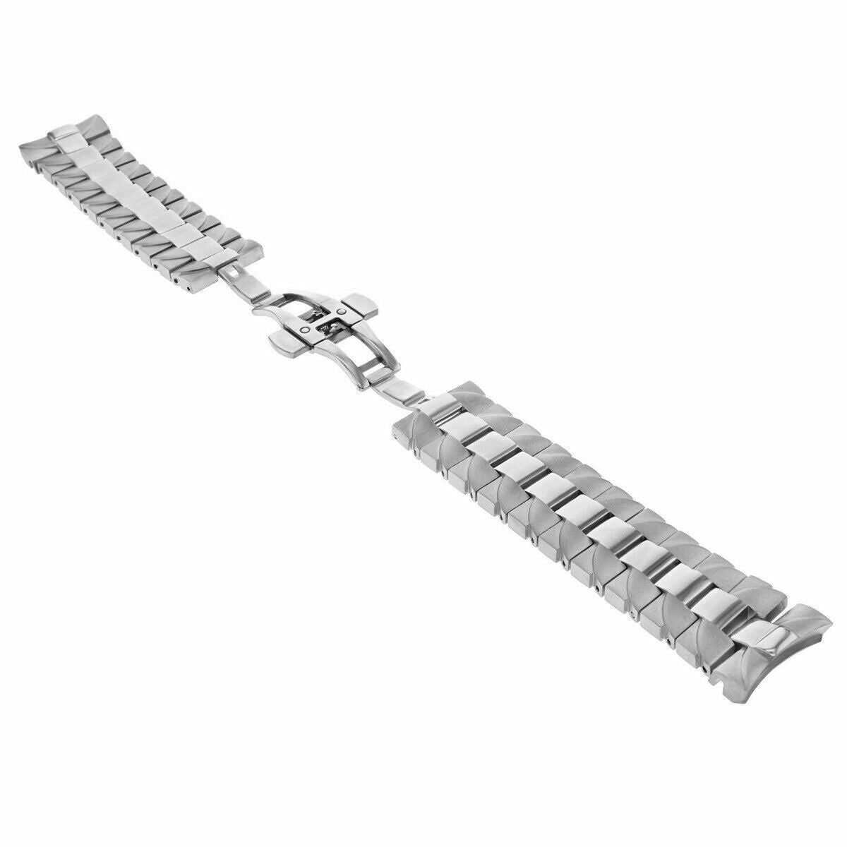 24MM WATCH BAND FOR PAM 44MM PANERAI LUMINOR MARINA WATCH SHINY/BRUSH STEEL