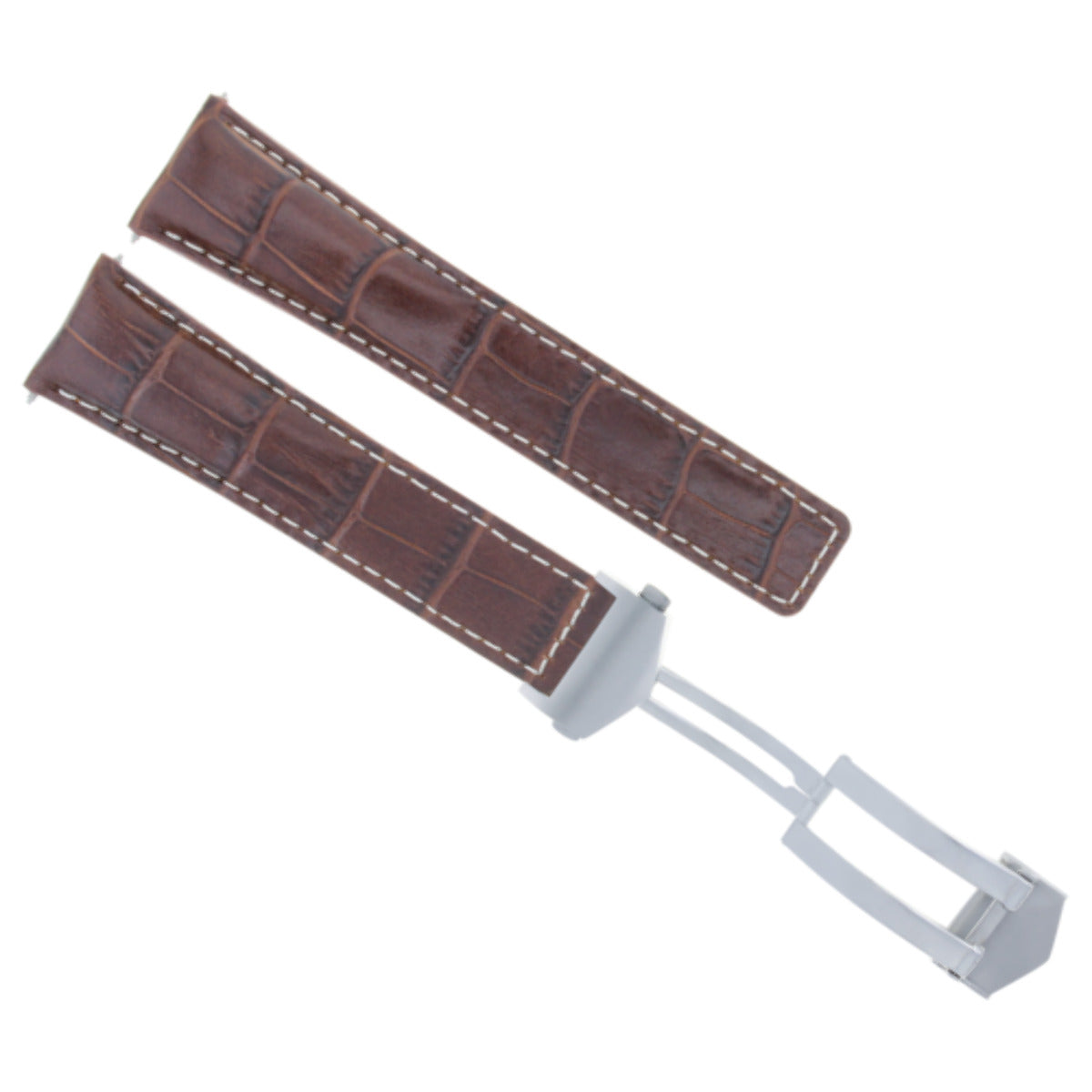 22MM LEATHER WATCH STRAP BAND FOR TAG HEUER CARRERA 16 1887 BROWN WS FC-5037-39