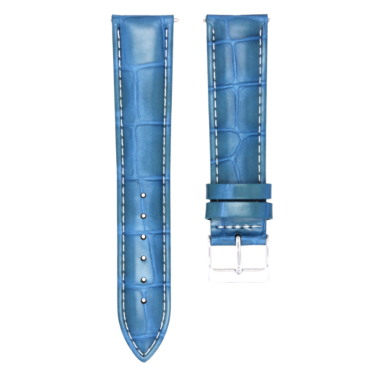 18MM LEATHER WATCH STRAP BAND FOR CITIZEN ECO DRIVE BM8180-03E WATCH LIGHT BLUE