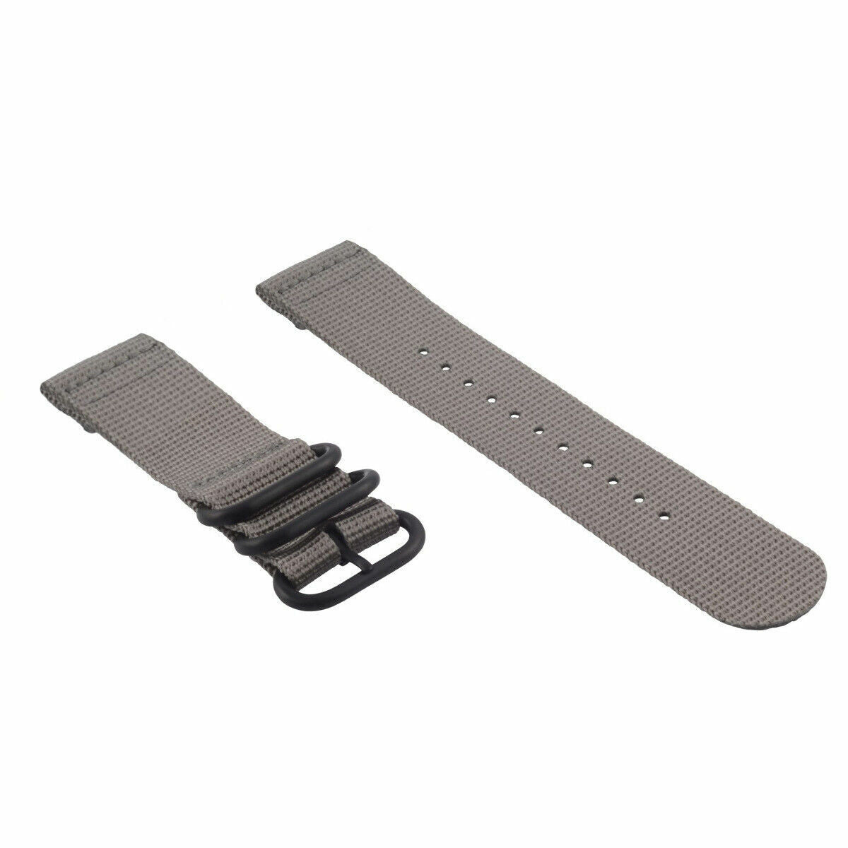 NEW FOR SUUNTO CORE NYLON DIVER WATCH BAND LUGS ADAPTER SET BLACK 3 PVD RINGS GREY