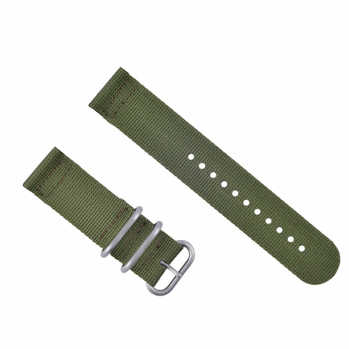 FOR SUUNTO CORE NYLON DIVER WATCH BAND LUGS ADAPTER MILITARY GREEN 3 RING ARMY GREEN