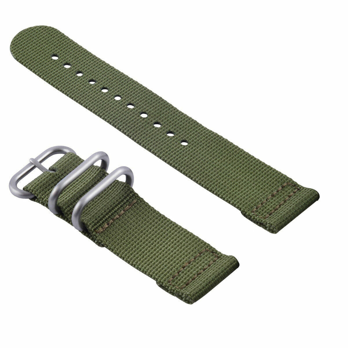 FOR SUUNTO CORE NYLON DIVER WATCH BAND LUGS ADAPTER MILITARY GREEN 3 RING ARMY GREEN