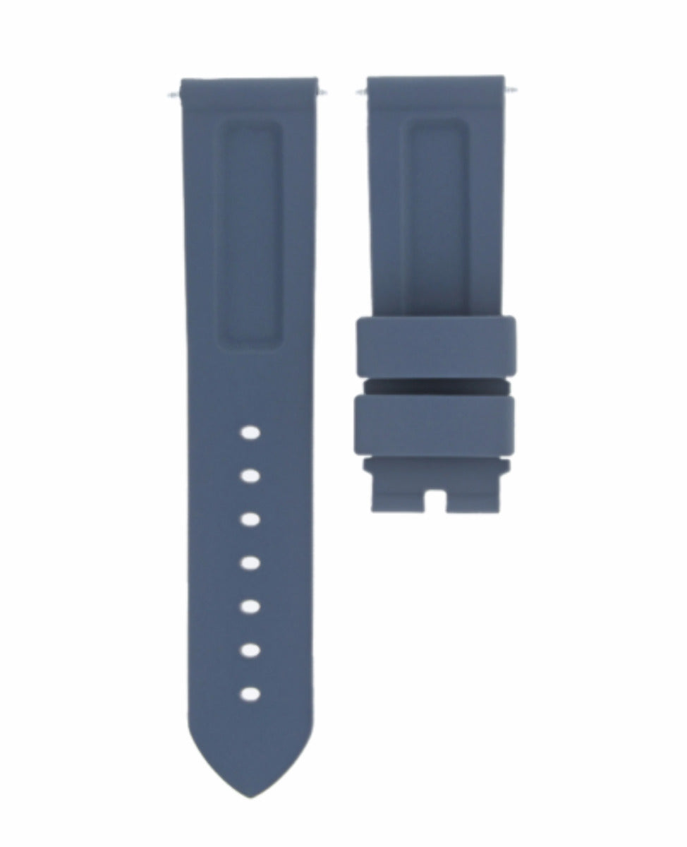 22MM RUBBER DIVER STRAP BAND DEPLOYMENT FOR PAM PANERAI MARINA LUMINOR GREY