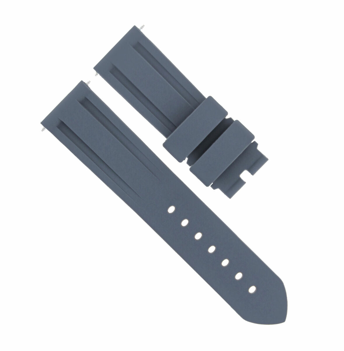 22MM RUBBER DIVER STRAP BAND DEPLOYMENT FOR PAM PANERAI MARINA LUMINOR GREY