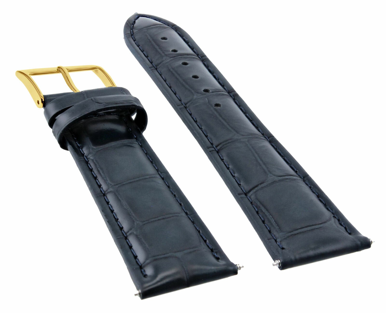 18MM LEATHER WATCH BAND STRAP BUCKLE FOR LONGINES WATCH GOLD BUCKLE