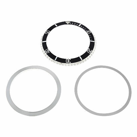BEZEL RING & INSERT FOR VINTAGE ROLEX SUBMARINER 5508 5510 5512 INSTALLED WATCH