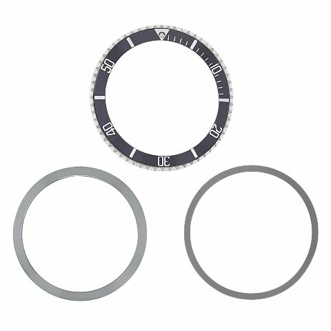 BEZEL RING & INSERT FOR VINTAGE ROLEX SUBMARINER 5508 5510 5512 INSTALLED WATCH