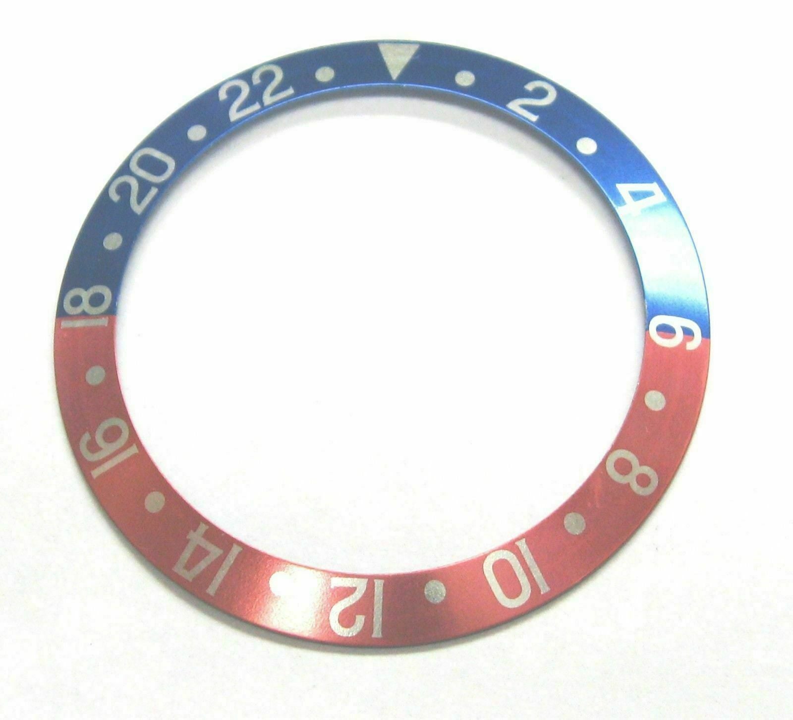BEZEL INSERT FOR ROLEX GMT WATCH 16700 16710 16713 16718 16760 BLUE/RED FADED
