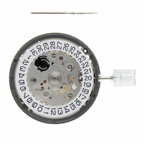 Seiko (SII) NH35 NH35A Automatic Watch Movement Date at 3 w/ White Date Disc USA