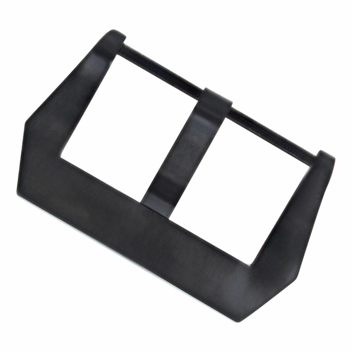 18MM WATCH BAND STRAP BAND PRE-V-SCREW BUCKLE FOR LEATHER/RUBBER BLACK PVD MATTE