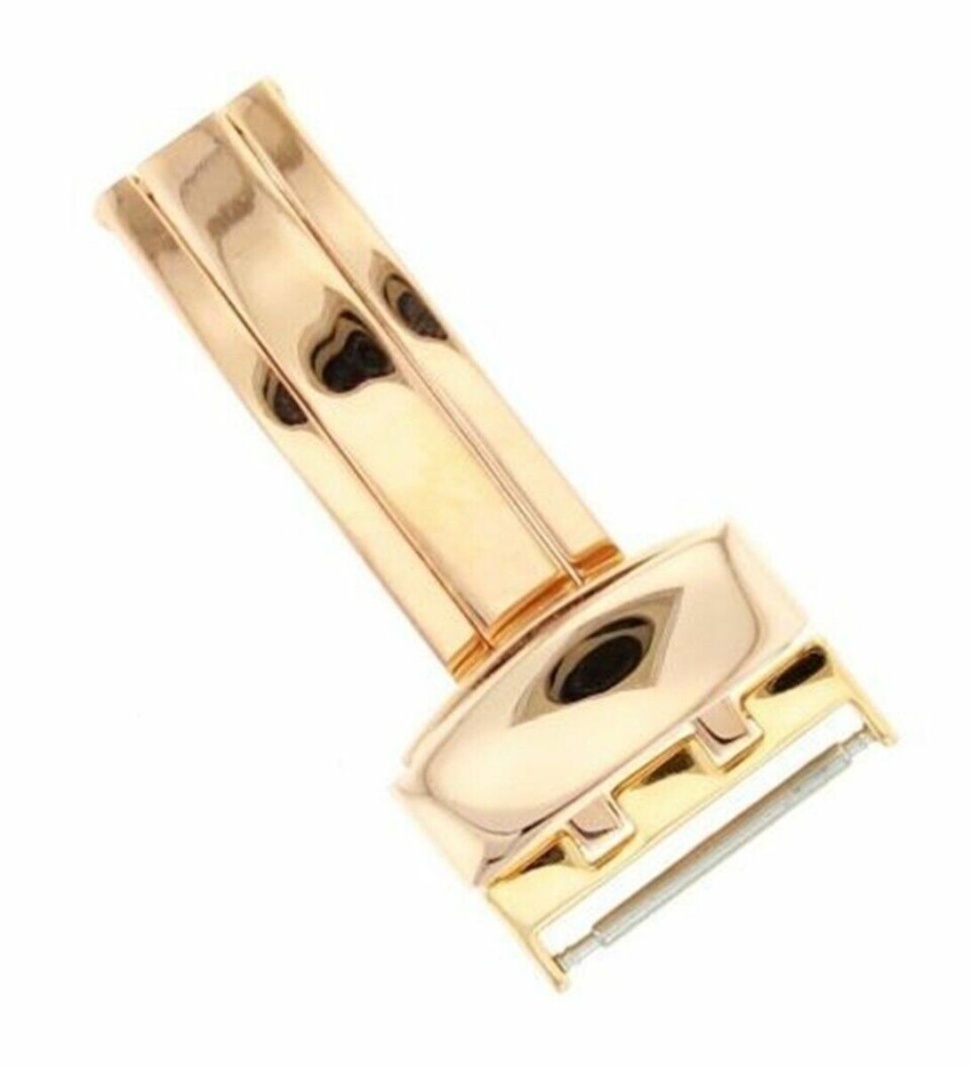 22MM DEPLOYMENT BUCKLE CLASP FOR LEATHER BAND STRAP TAG HEUER BLACK