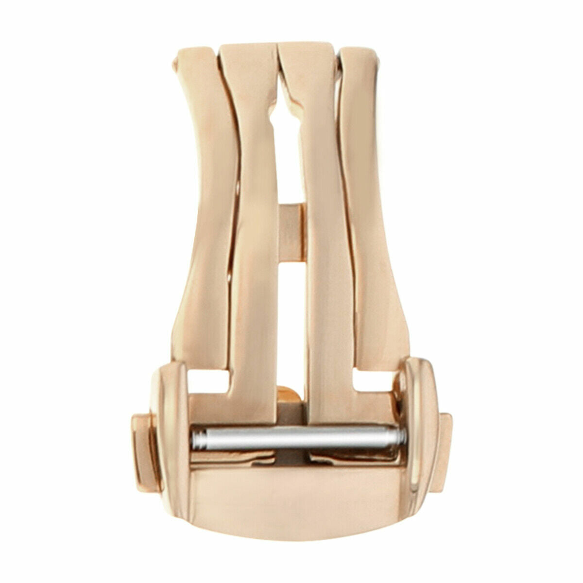 20MM BUCKLE STRAP BAND CLASP LEATHER DEPLOYMENT FOR OMEGA SEAMASTER PLANET ROSE