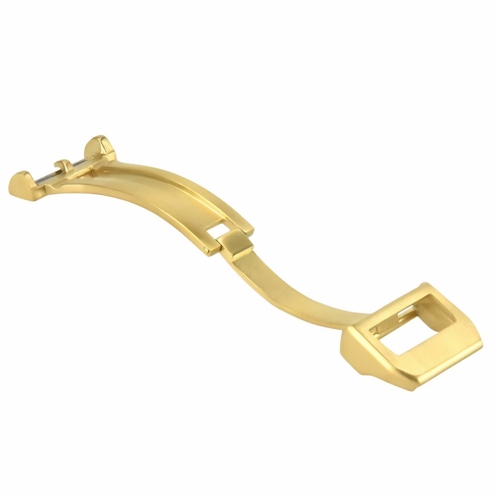 18MM DEPLOYMENT CLASP BUCKLE WATCH BAND FOR IWC PILOT PORTUGESE AQUATIMER GOLD