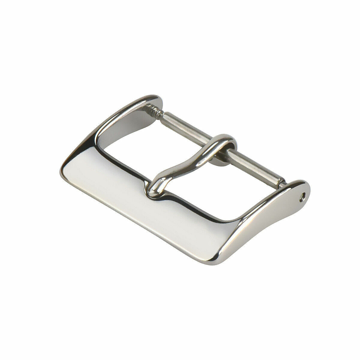 18MM WATCH SPRING BAR PIN BUCKLE FOR LEATHER RUBBER WATCH BAND STRAP SILVER