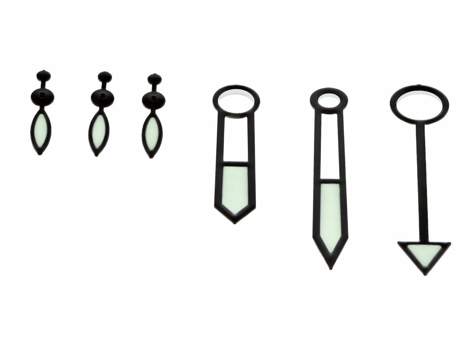 WATCH HANDS FOR PANERAI MOVEMENT ETA 7750,7753 GMT PAM 00088 PAM 88 E BLACK #1