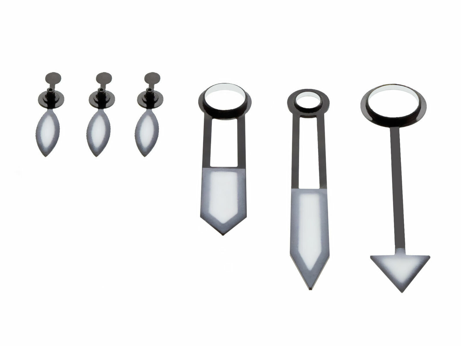 WATCH HANDS FOR PANERAI MOVEMENT ETA 7750,7753 GMT PAM 00088 PAM 88 E BLACK #1