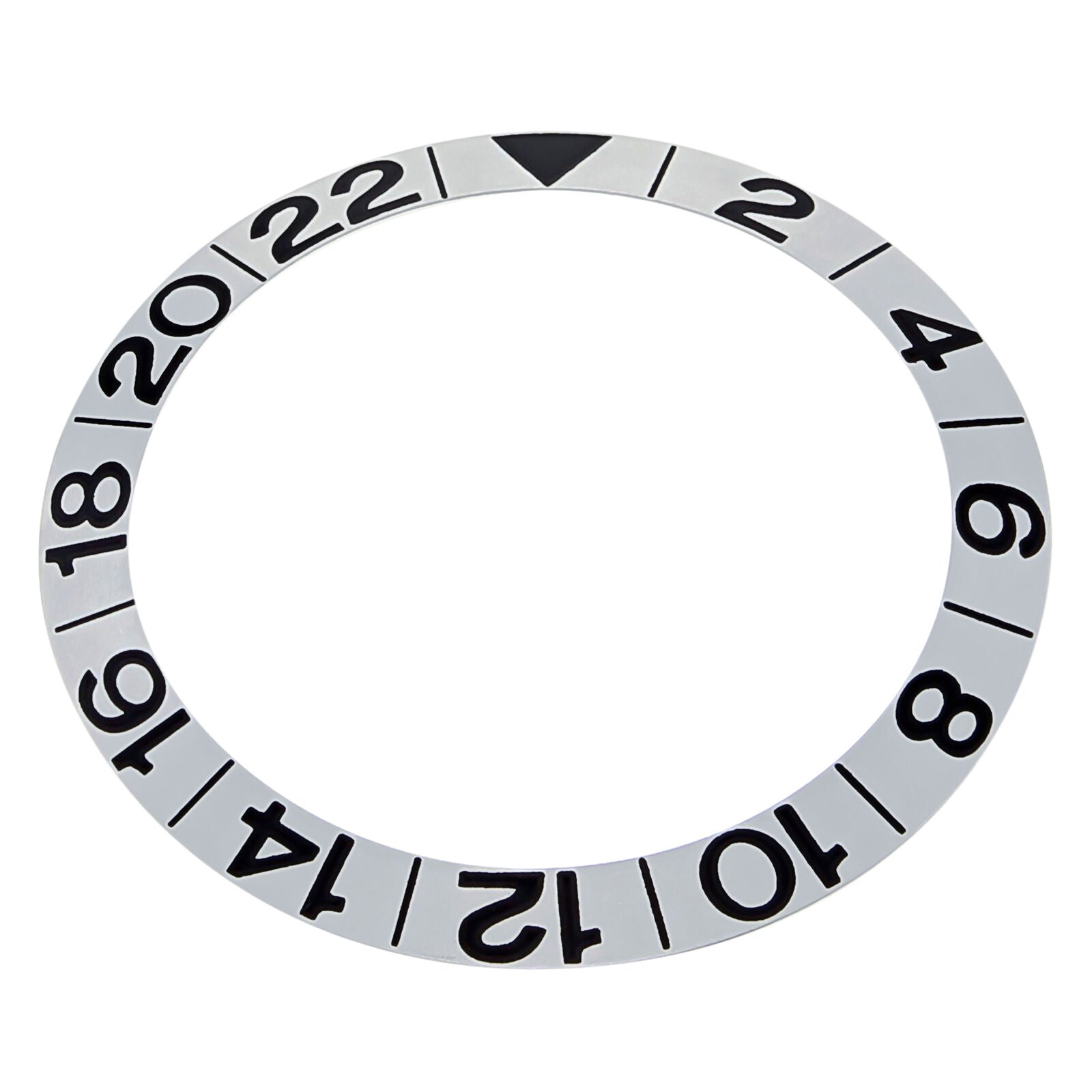 BEZEL INSERT FOR OMEGA SEAMASTER GMT 300M GMT 2538.20.00 WATCH SILVER