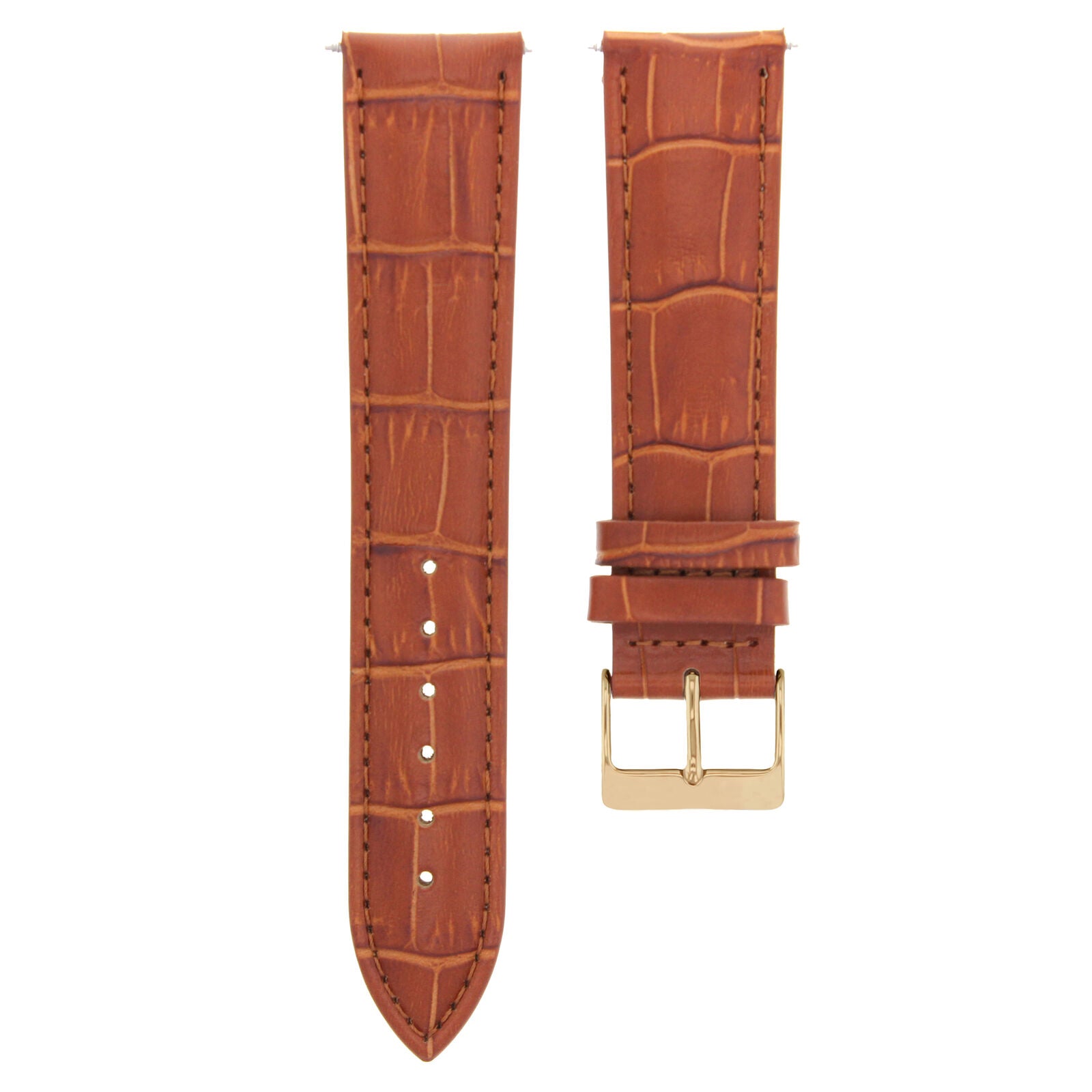 LEATHER WATCH BAND STRAP FOR CITIZEN DRIVE ROSE BLACK - 24MM