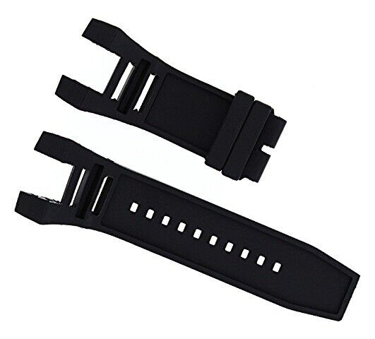 RUBBER WATCH BAND STRAP FOR INVICTA SUBAQUA 16147 NOMA IV SPRING BAR REMOVER BLK
