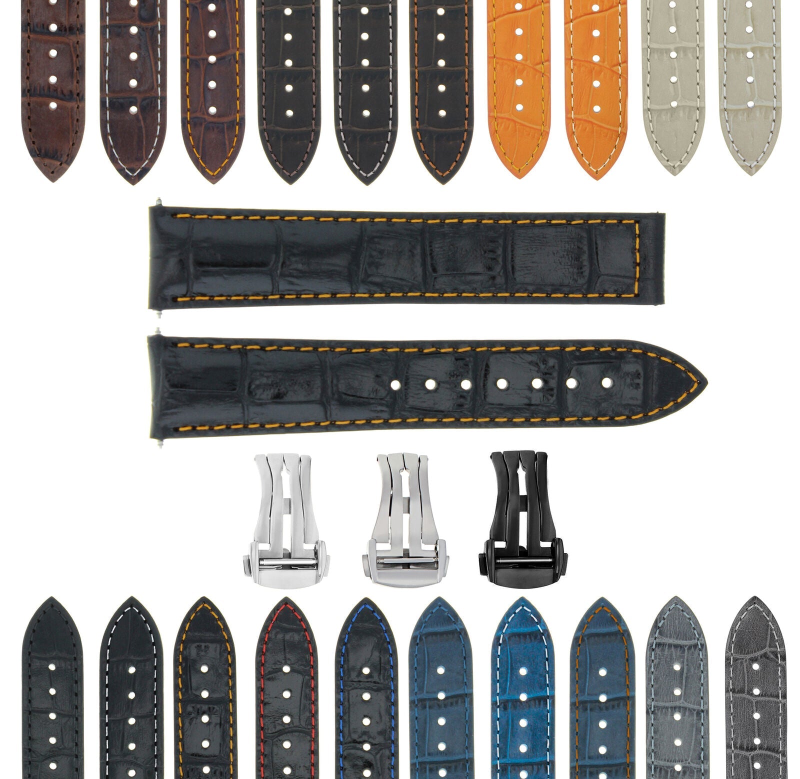 GENUINE LEATHER WATCH BAND STRAP FOR TAG WATCH - 19MM