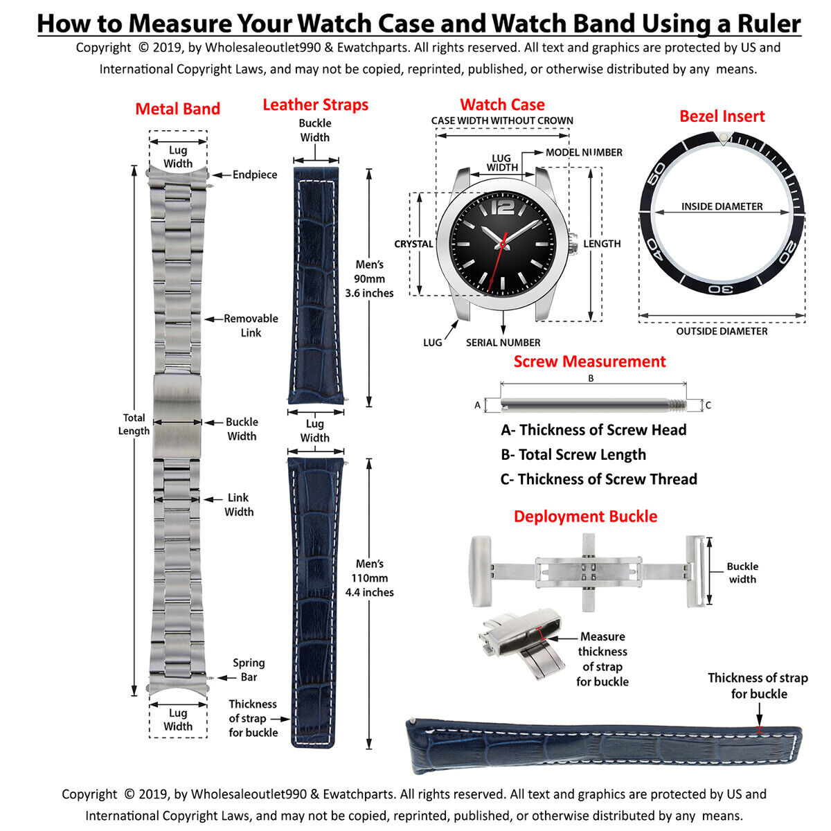 3 GMT WATCH HAND FOR ROLEX WATCH MOVEMENT 140 GMT HOLE SIZE RED ARROW