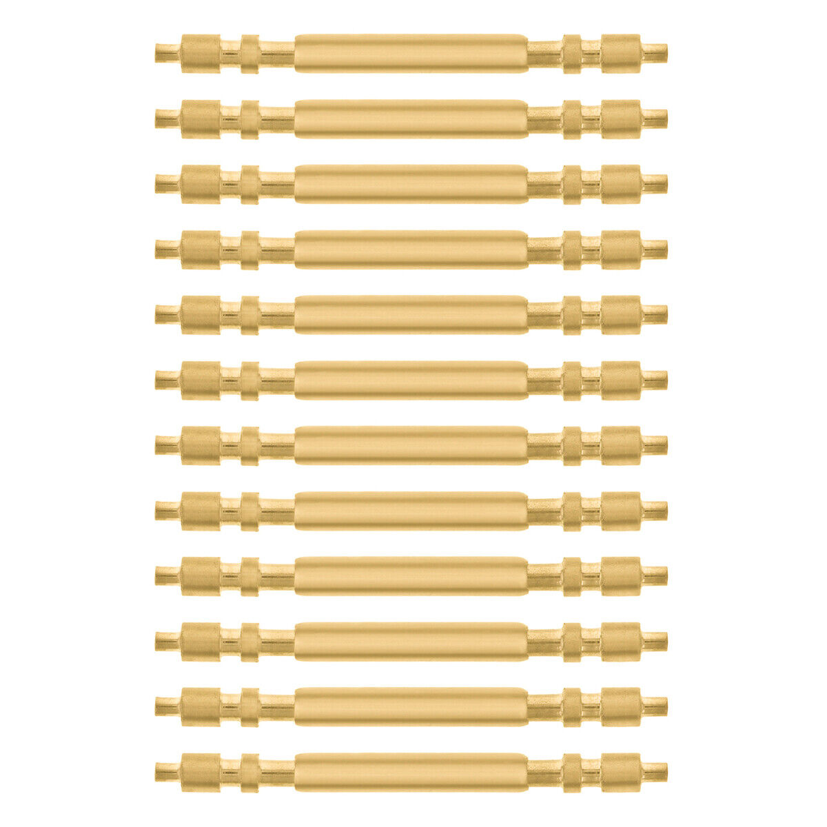 12 PCS SPRING BAR PIN FOR 31MM ROLEX DATEJUST PRESIDENT MIDSIZE 68278 17MM GOLD