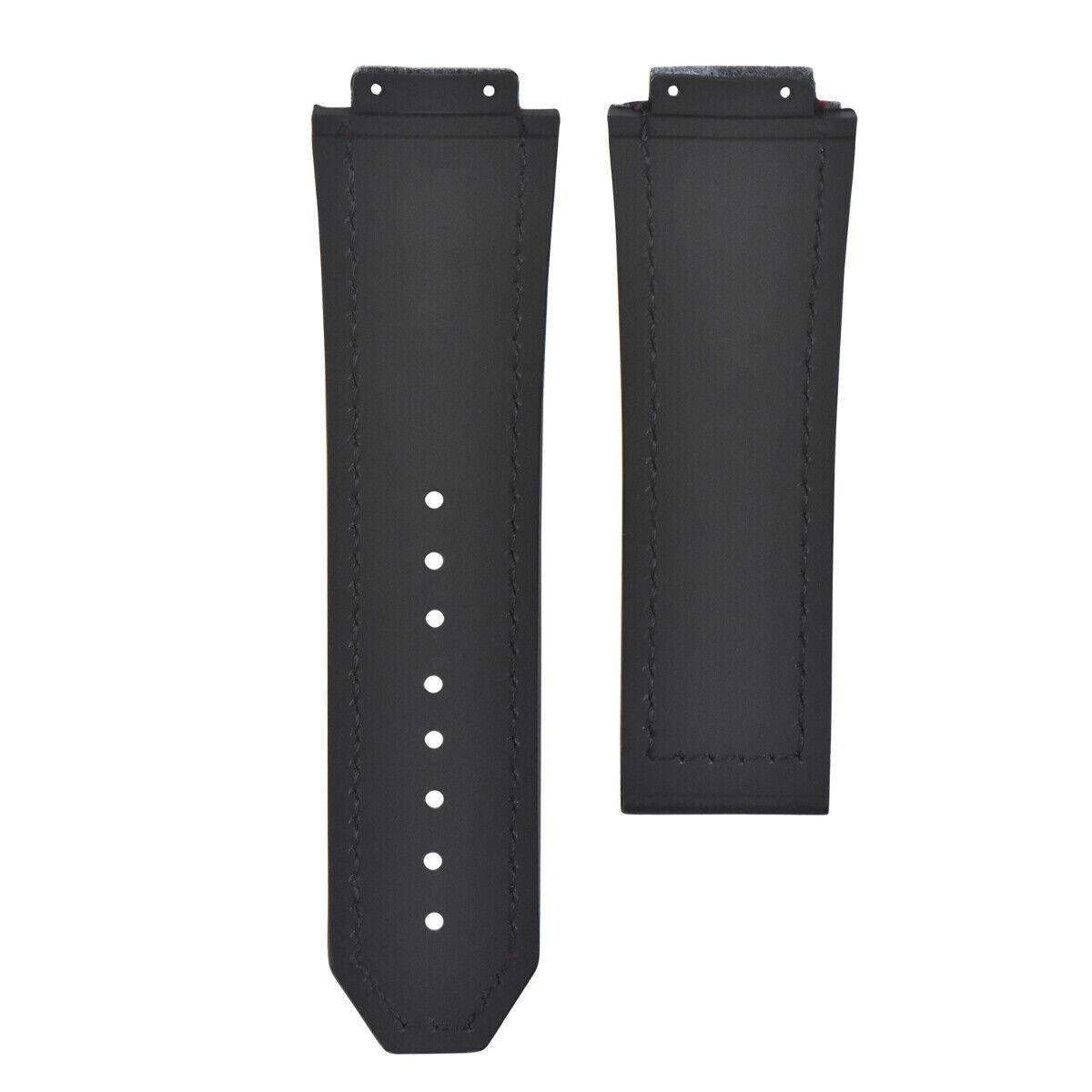 28MM LEATHER BAND STRAP FOR 48MM HUBLOT BIG BANG CERAMIC F1 KING POWER BLACK RED