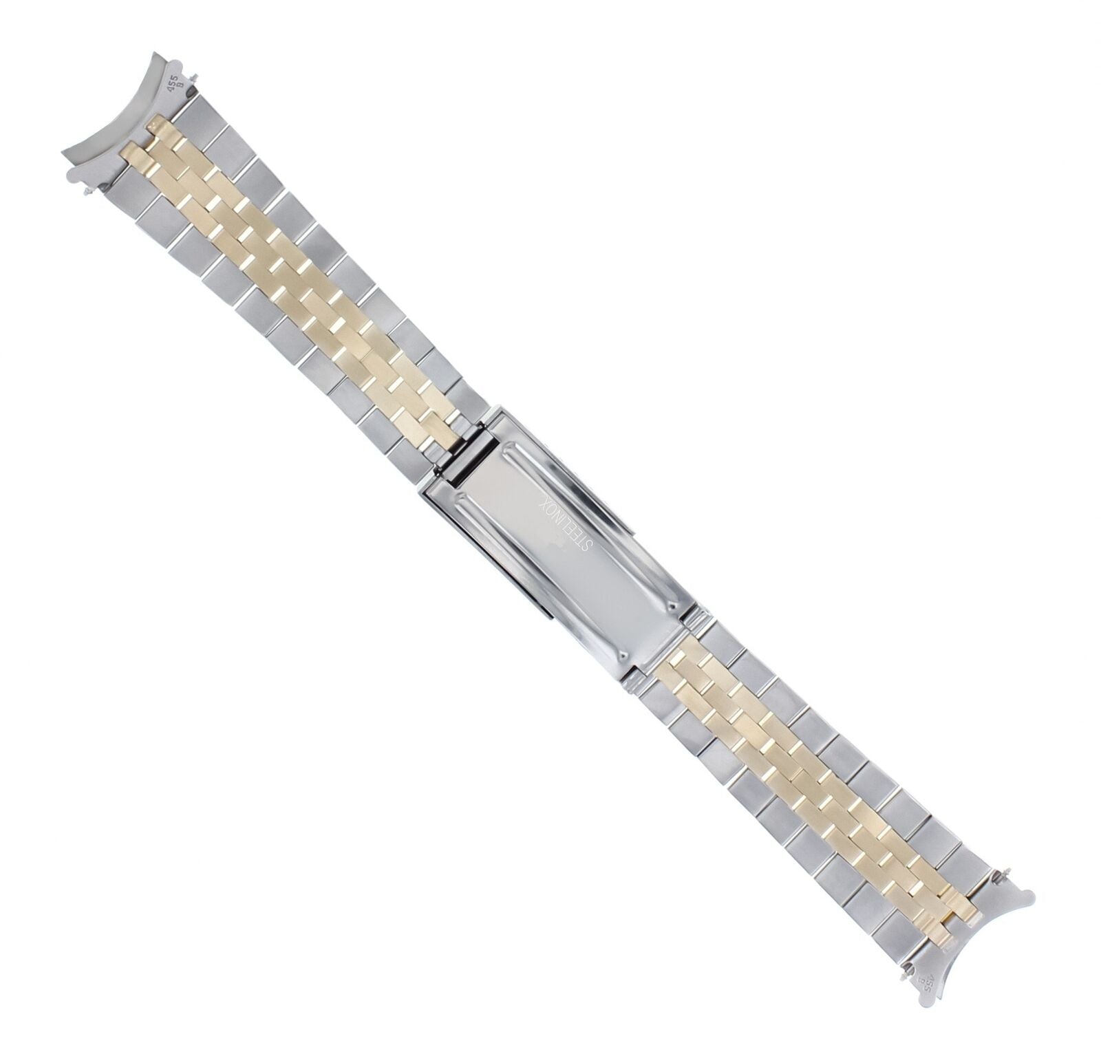 JUBILEE WATCH BAND FOR ROLEX MEN DATEJUST 1601 1603 16013 REAL GOLD 14K/SS 20MM