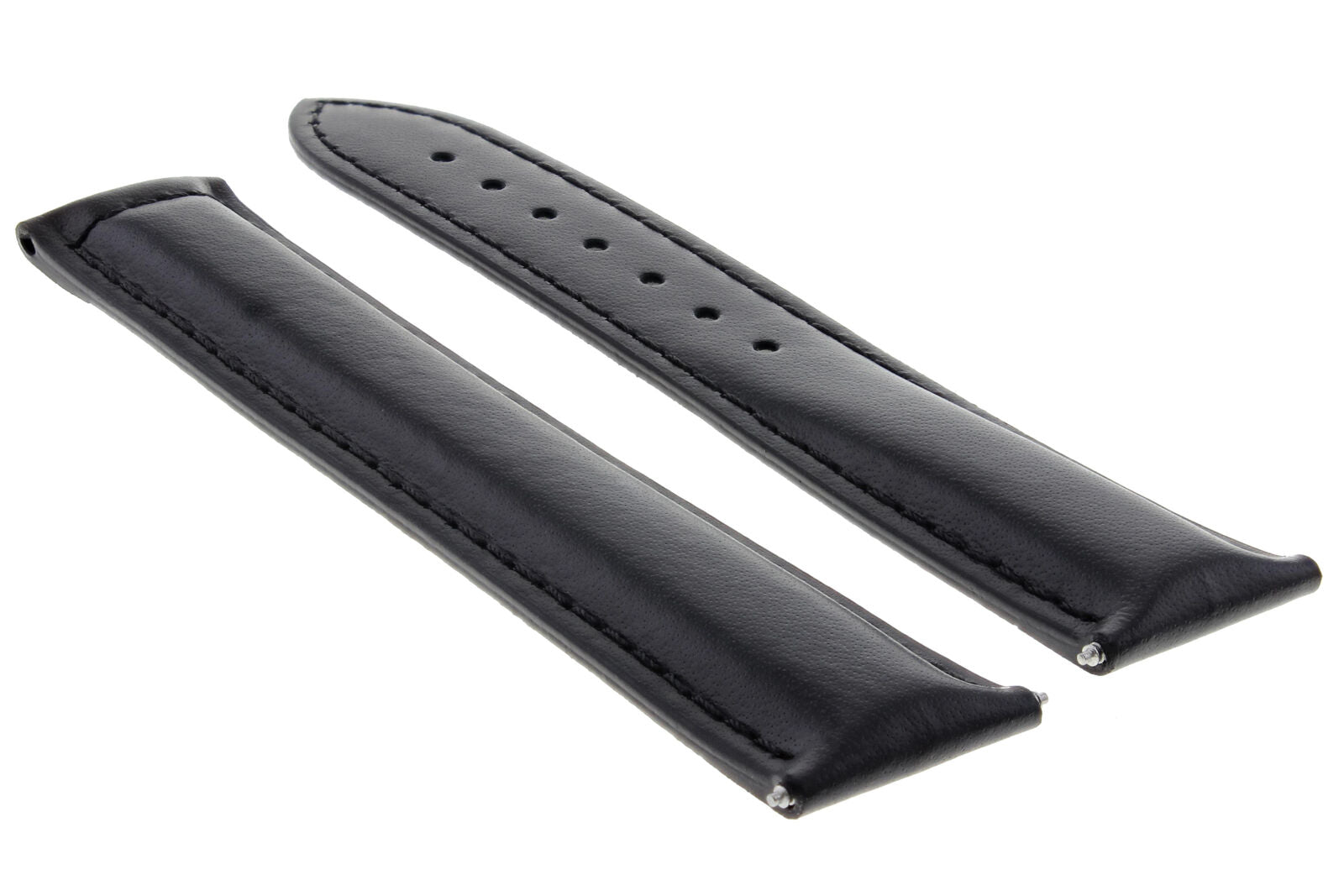 CLASSIC MENS SMOOTH LEATHER STRAP BAND FOR ORIS WATCHES CLASP - 24MM