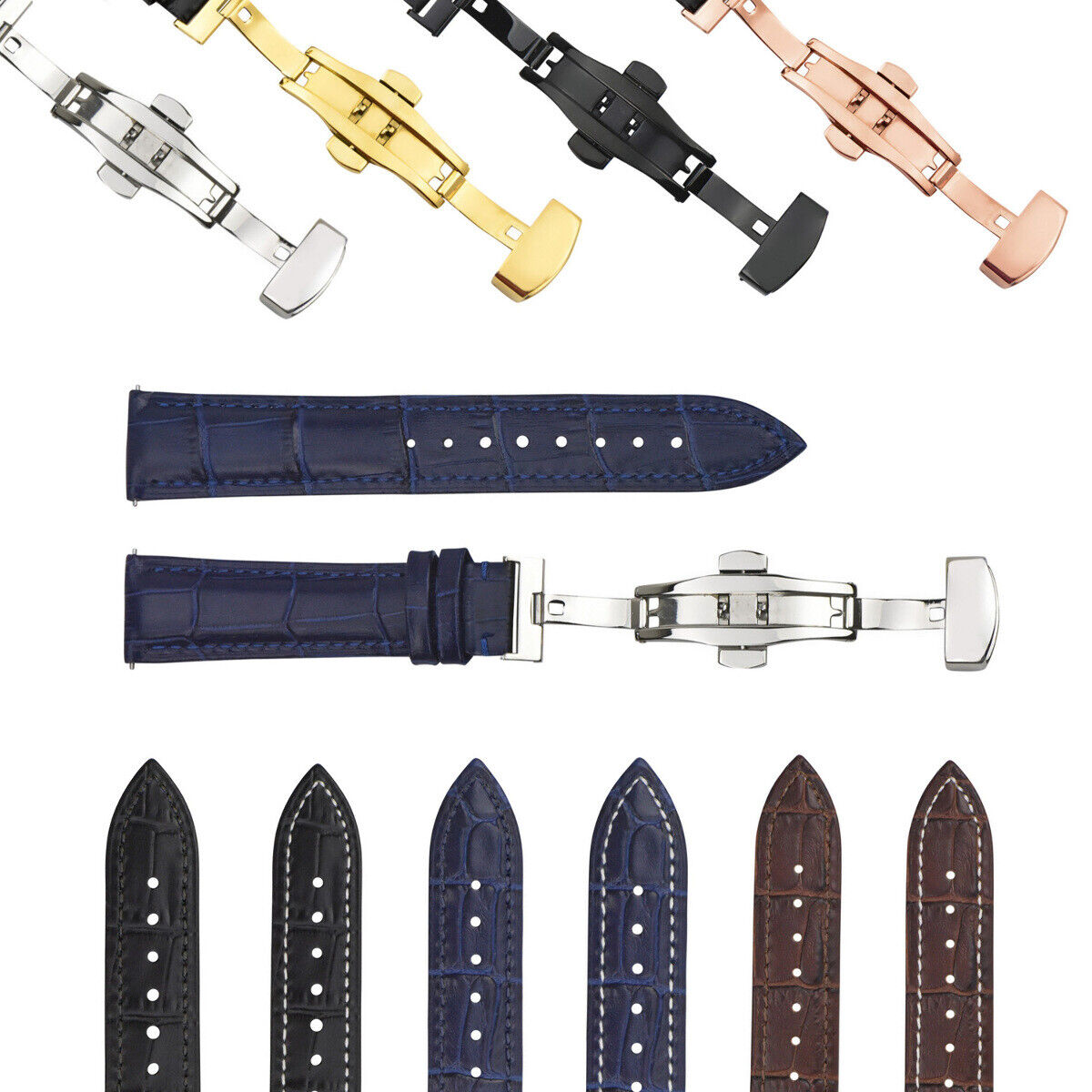 LEATHER WATCH BAND STRAP-QUICK RELEASE FOR TISSOT PRC 100 200 1853 WATCH - 22 MM