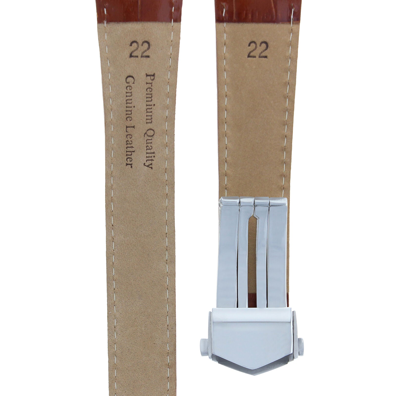 22MM LEATHER WATCH STRAP BAND FOR TAG HEUER CARRERA MONACO TAN WS FC-5037-39-42