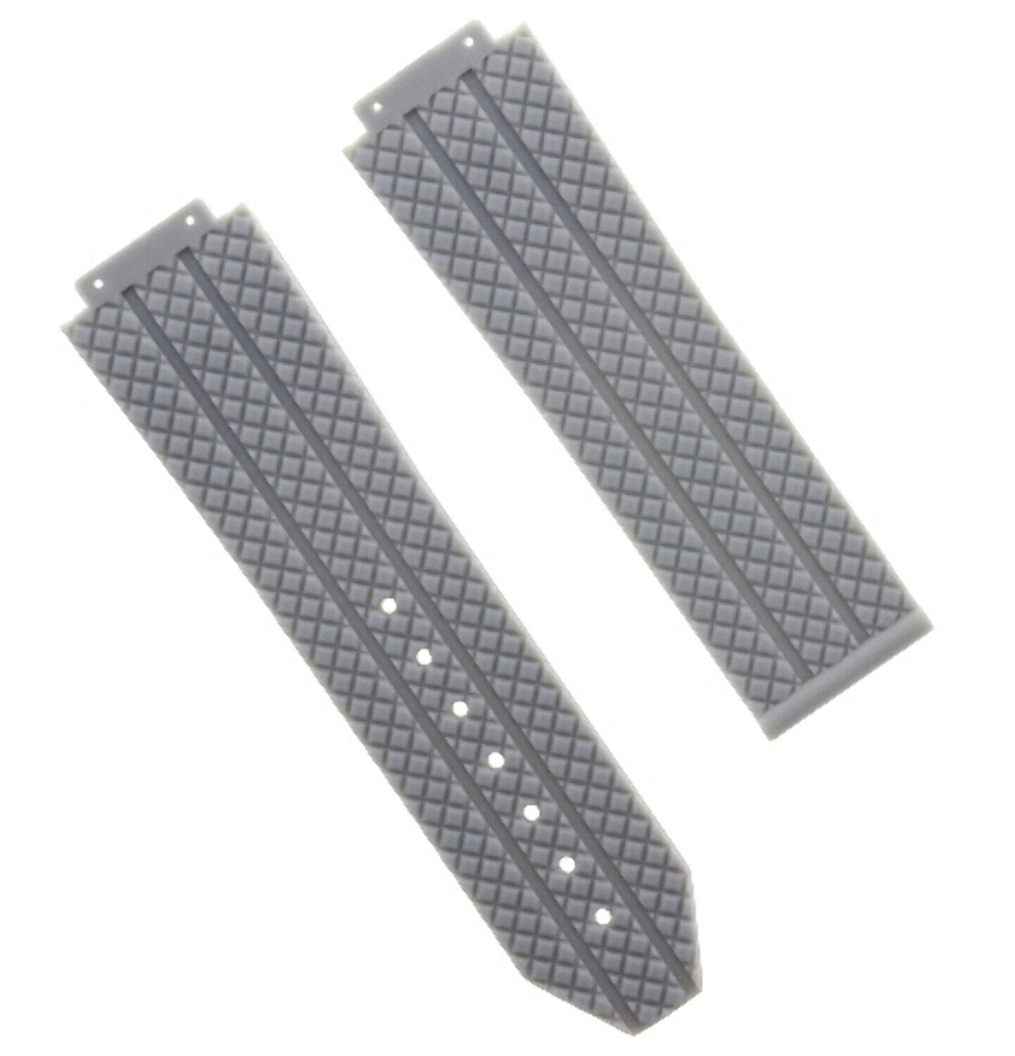 24-25MM RUBBER WATCH STRAP BAND FOR HUBLOT FUSION BIG BANG 44-44.5-45MM CERAMIC